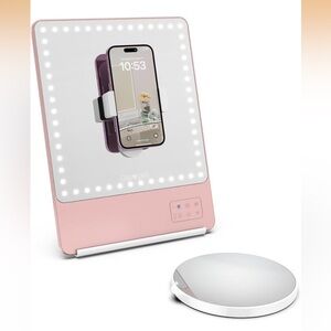 RIKI SKINNY DUO Mirror 10x New in Box NIB RIKI LOVES RIKI SELFIE Rose Gold